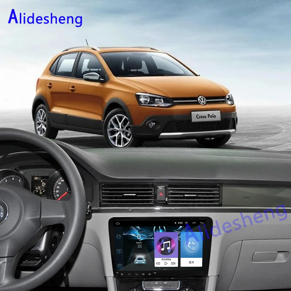 Автомобильный мультимедийный плеер Android 8 1 GPS 2 Din стерео для Volkswagen VW POLO Amarok PASSAT B6 Golf