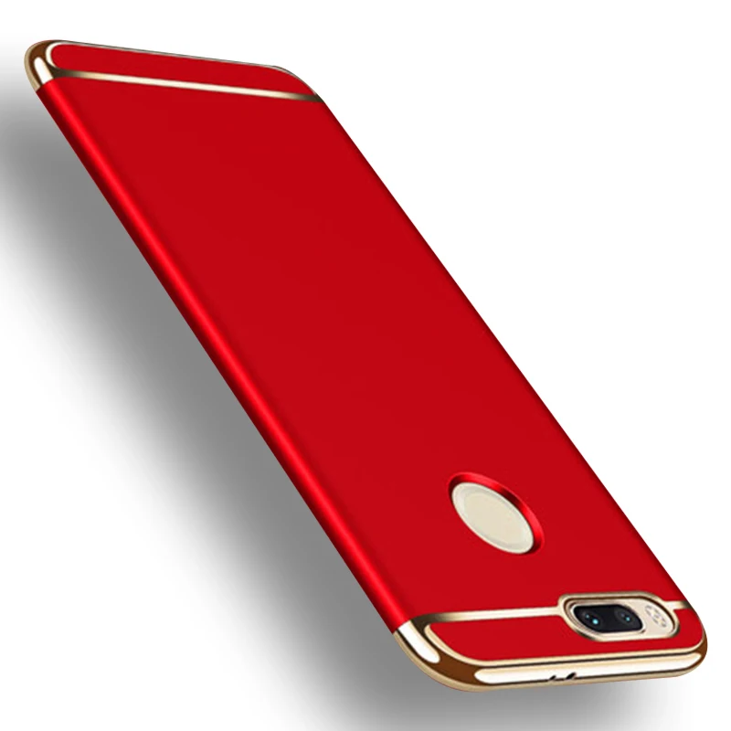 JGKK для Xiaomi Mi A1 5X 3 в 1 PC чехол позолоченный пластиковый телефона Mi5X MiA1 задняя крышка