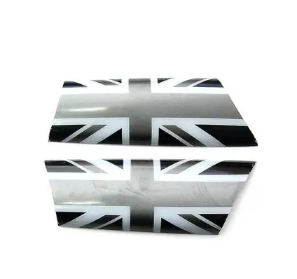 gray union jack 2 шт./компл. салона автомобиля Дверная ручка Крышка Стикеры защита для Mini Cooper S JCW R55 Clubman R56 автомобильные аксессуары - Название цвета: gray union jack