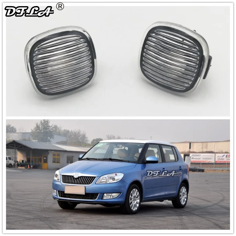 Для Skoda Fabia MK2 Roomster 2010 2011 2012 2013 авто-Стайлинг Боковой габаритный фонарь поворота светильник ретранслятор
