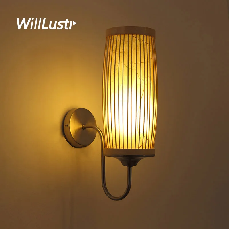 値段 クリエイティブ竹壁ランプ東南アジアスタイルの木製燭台通路廊下茶屋バー玄関ベッドサイド手作りランタン照明