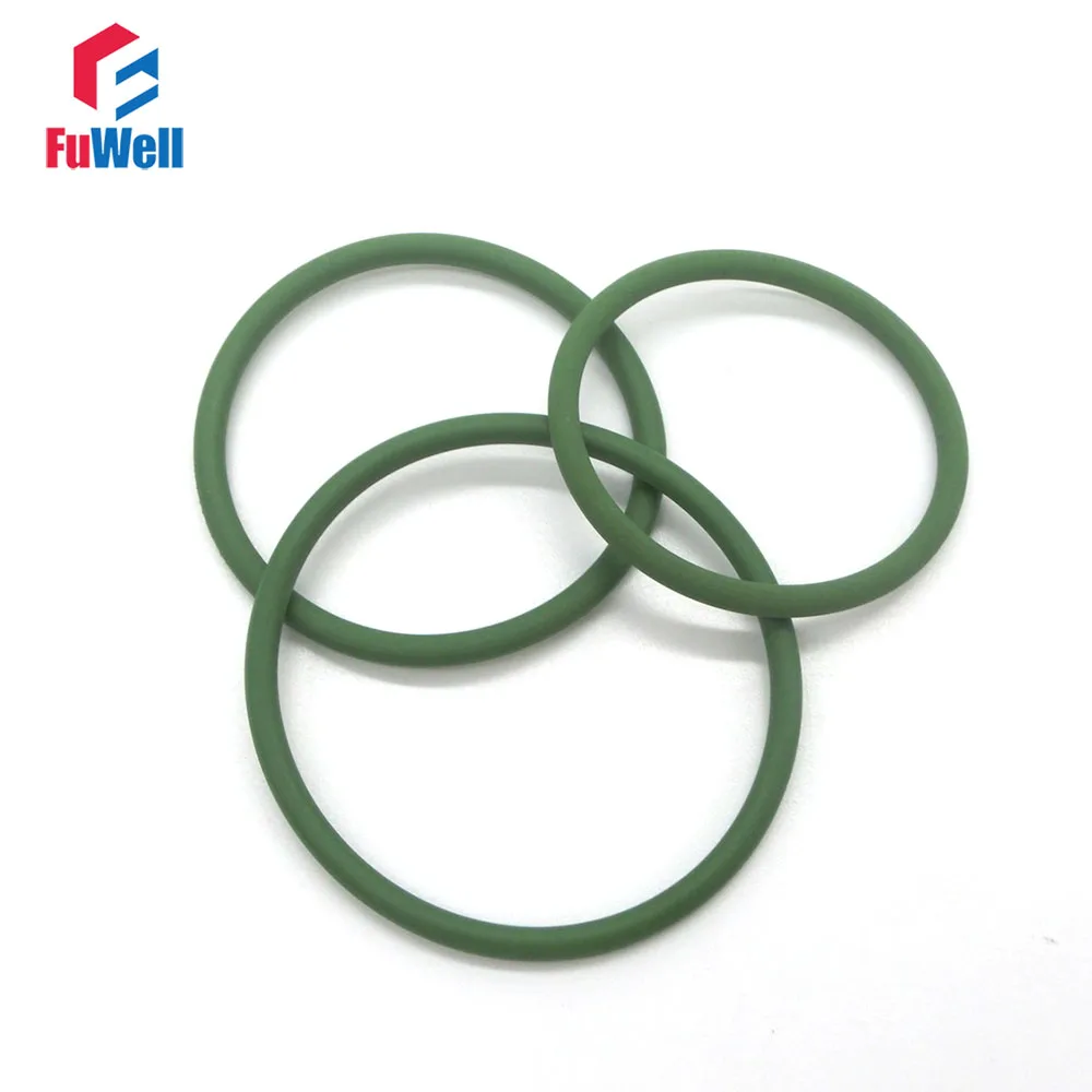 

5pcs Green FKM O Rings Seal Gasket 1.9mm Thickness 90/95/100/105/110/115/120mm OD Fluorine Rubber O-rings Seals Gaskets Washer