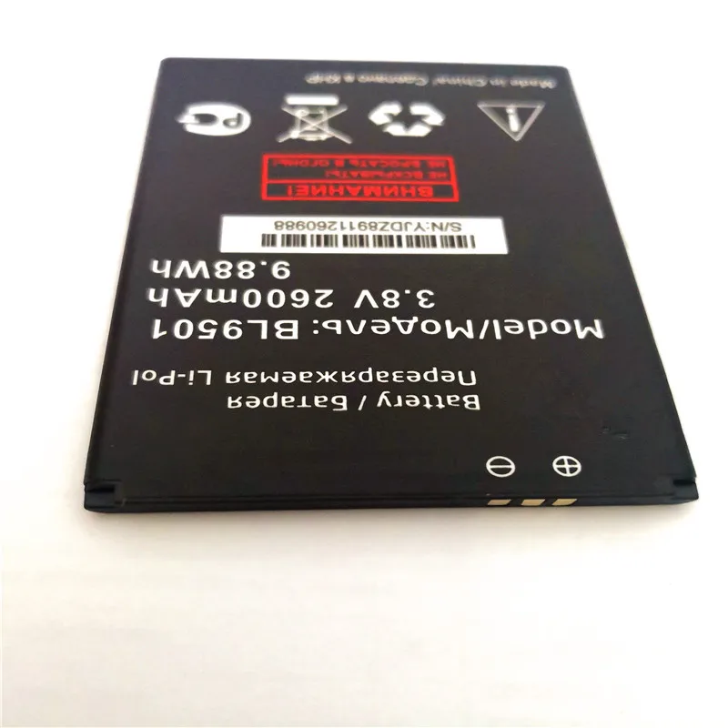 3 8 V 2600mAh Новый BL9501 Батарея для Fly BL 9501 запасная батарея мобильного телефона с