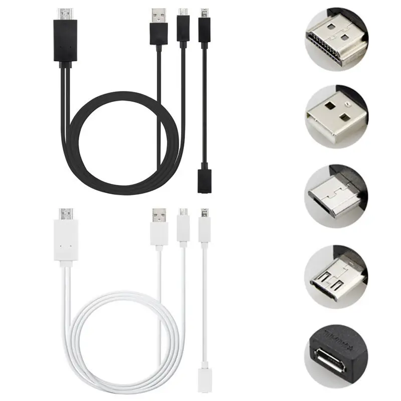 Горячая Распродажа Универсальный Android телефон MHL Micro USB к HDMI 1080P HD ТВ кабель адаптер
