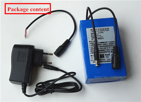 Литий полимерный перезаряжаемый аккумулятор с полной емкостью 12 В 10000 мАч 3 Ач