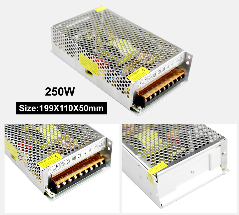 Светодиодный источник питания 12v 5v 24v 1a 2a 3a 5a 6a 10a 15a 20a 30a 40a 50a с импульсным источником питания smps для Светодиодный прокладки ac 220 v-24 v dc