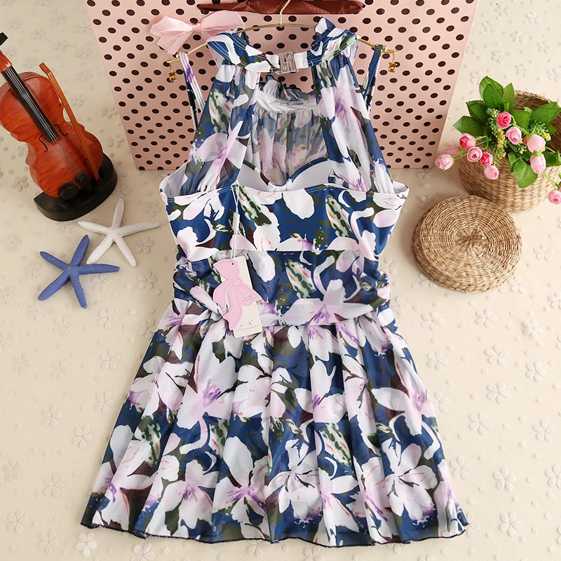 Высокая Средства ухода за кожей Шеи пляжное платье цветочный Купальники для