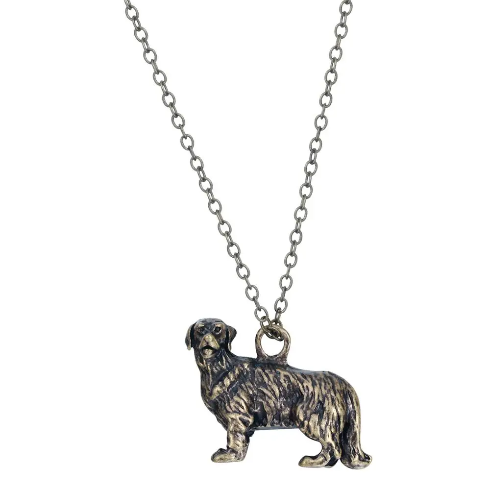 Трендовое 3D животное ретривер шнауцер собака кошка кулон ожерелье любимое