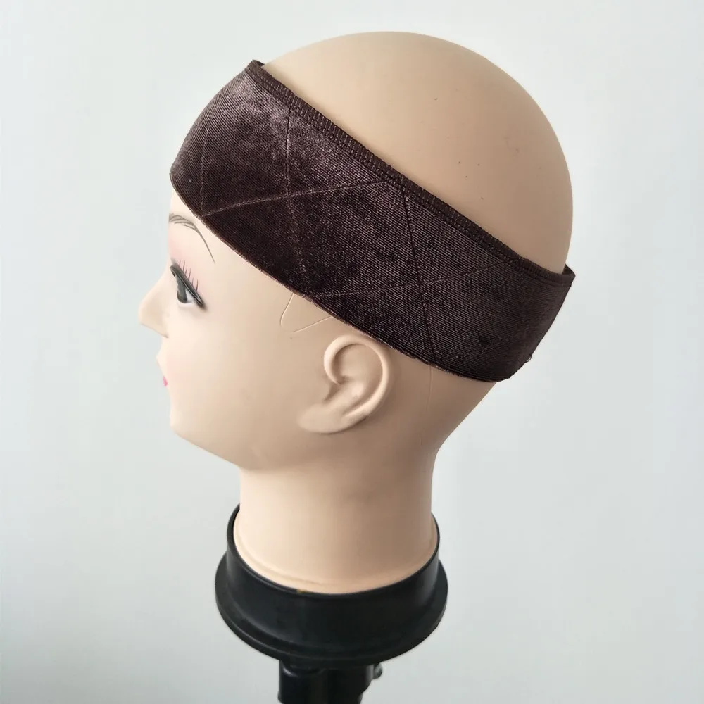 Новое поступление коричневый цвет нескользящая регулируемая лента для парика