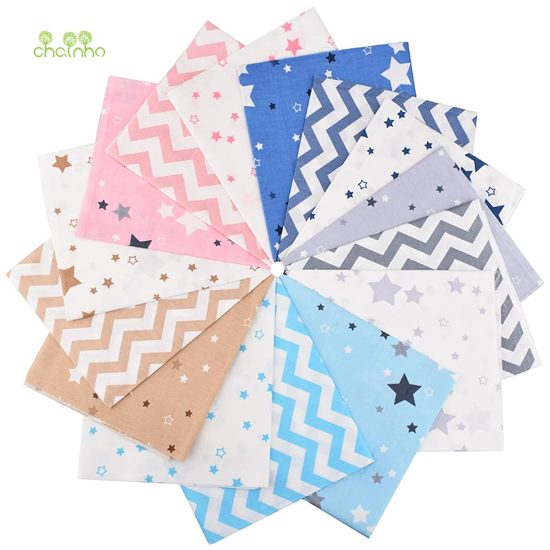 

Chainho,Cleanrance Sale 15pcs/Lot,Stars Series,Printed Twill Cotton Fabric,Patchwork Clothes,DIY Sewing Quilting Material,CP014