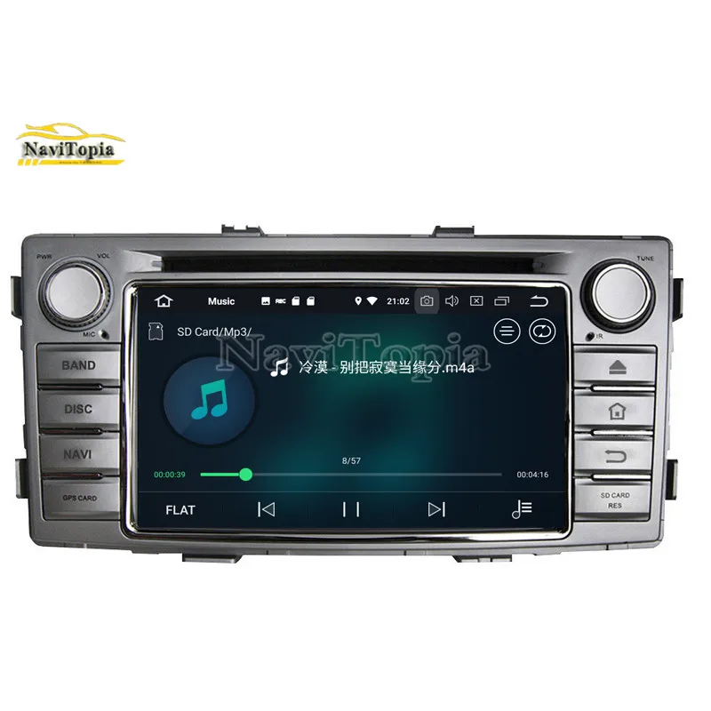 NAVITOPIA 6 2 дюймов 4G + 64G Восьмиядерный Android 9 0 автомобильный dvd плеер для Toyota Hilux 2012