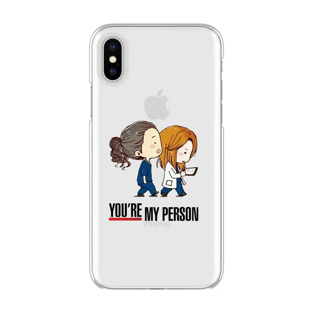 TPU Quadro Анатомия ты мой человек мягкий чехол ТПУ чехол для телефона для iPhone Max XR XS X10 BFF Мередит для iPhone 5 6 7 8 плюс - Цвет: TPU