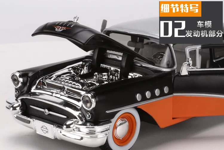 Maisto 1:24 литая под давлением металлическая модель автомобиля игрушка для Buick 1955 век вне права классические автомобили Новинка в оригинальной коробке коллекция для мужчин подарок