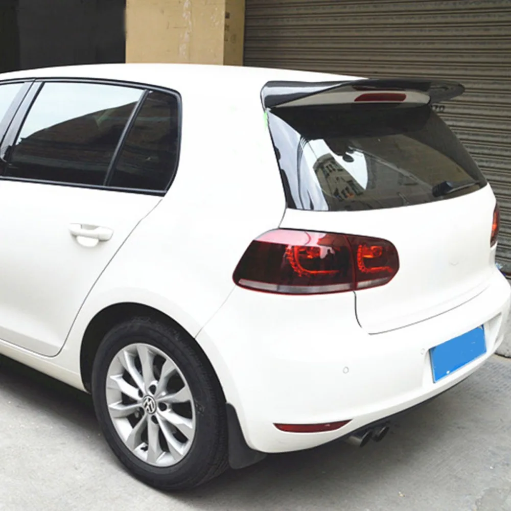 MK6 карбоновый задний багажник спойлер на крышу задние крылья для Volkswagen Golf 6 2008