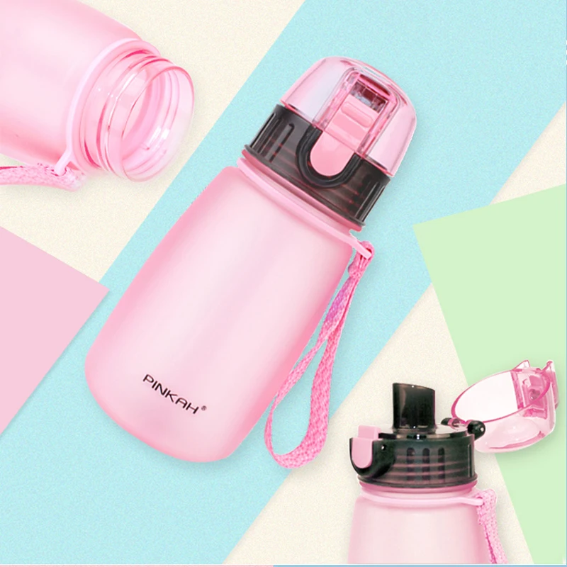 PINKAH 460 мл шейкер портативная тритановая бутылка для воды BPA бесплатно пластиковая Спортивная бутылка для спорта кемпинга пешего туризма
