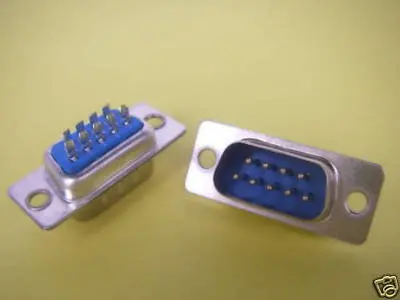 2 шт. 9-контактный штырьковый разъем для пайки DB9M PCB 32A | Обустройство дома
