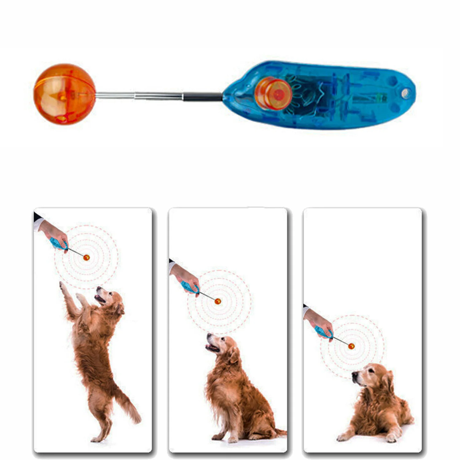

Behogar Funny Novelty Stretchable Design Pet Dog Cat Training Clicker Agility Clickers Bird Whistle Commander Supply Accessory
