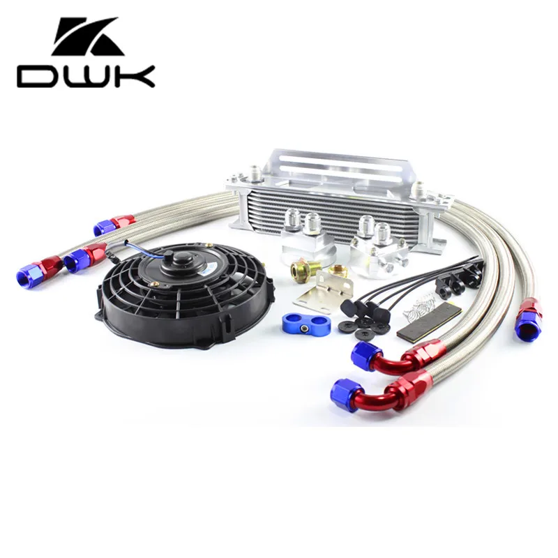 DWK-Универсальный 10-рядный AN10 набор масляных охладителей + адаптеров фильтров