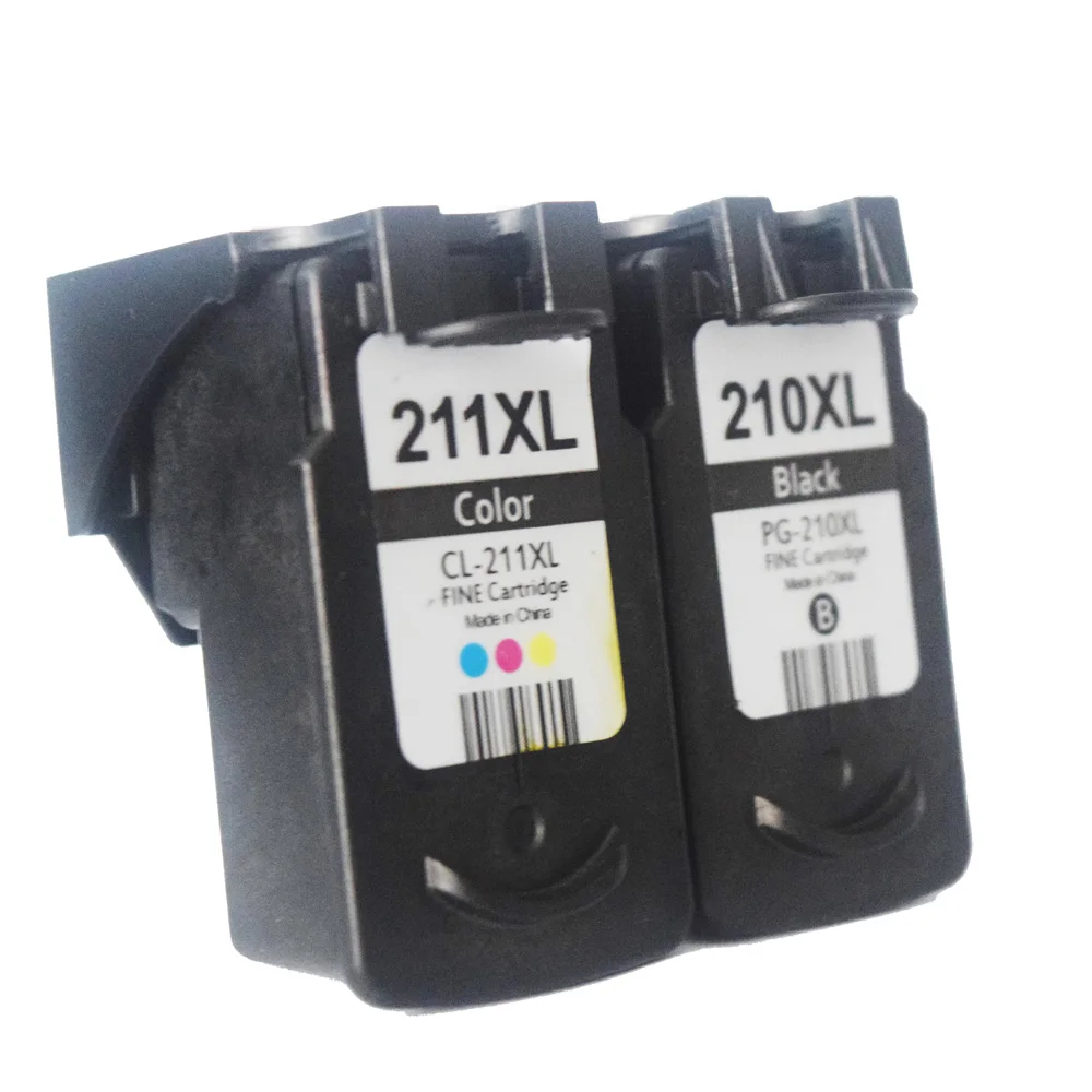 2 цвета совместимый чернильный картридж для Canon PG 210 CL 211 CANON MP140 MP145 MP150 MP160 MP170 MX330 MX340
