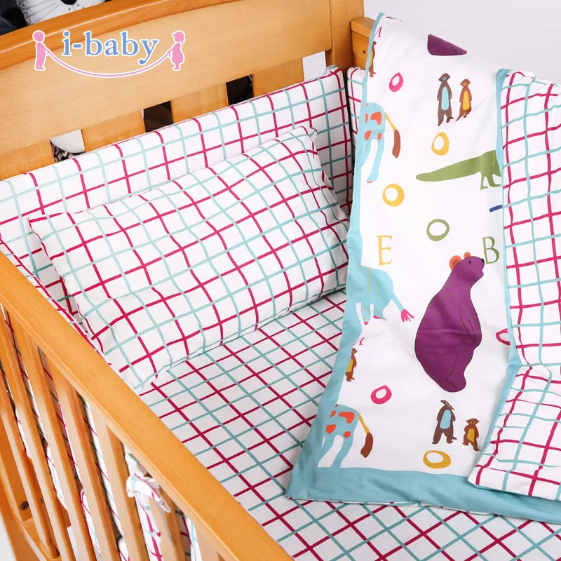 I baby/Комплект постельного белья для малышей 9 шт. комплект кроватки новорожденных
