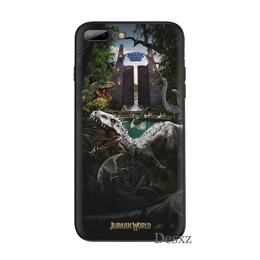 B4 Силиконовый чехол ТПУ для мобильного телефона iPhone 7, 8, 6, 6s Plus, iPhone 11 Pro, X, XS, Max, XR, 5, 5S, SE, чехол, Парк Юрского периода, динозавр, мир, оболочка - Цвет: B4