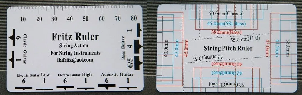 

guitar string pitch ruler for acoustic bass electric