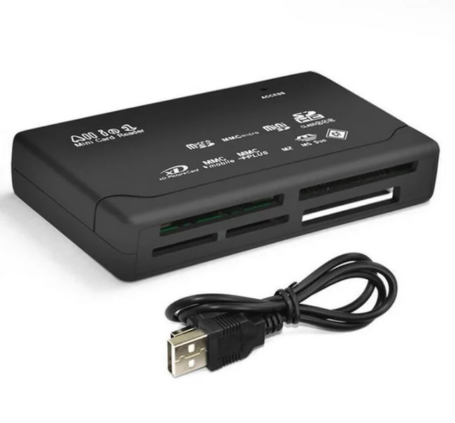 Устройство чтения карт памяти SD SDHC Mini Mieader Micro M2 MMC XD CF черное 100 шт. | Электроника