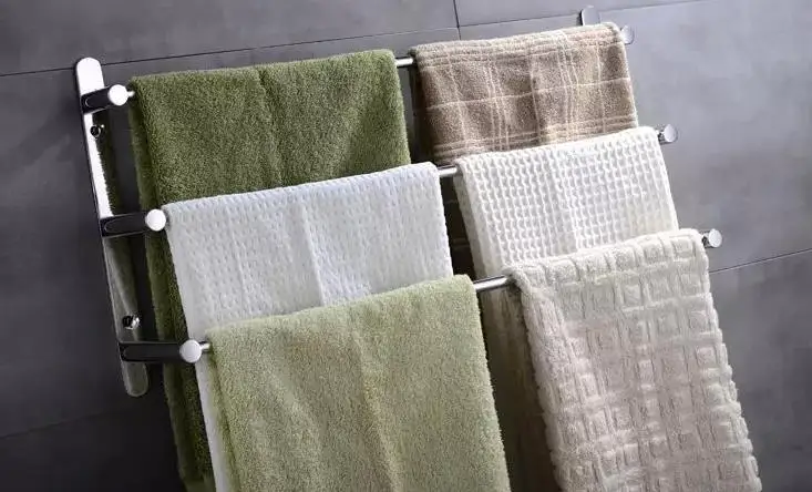 Вешалка для полотенец из нержавеющей стали 304 длина 60 см|towel rack|bathroom towel rack3 rack |