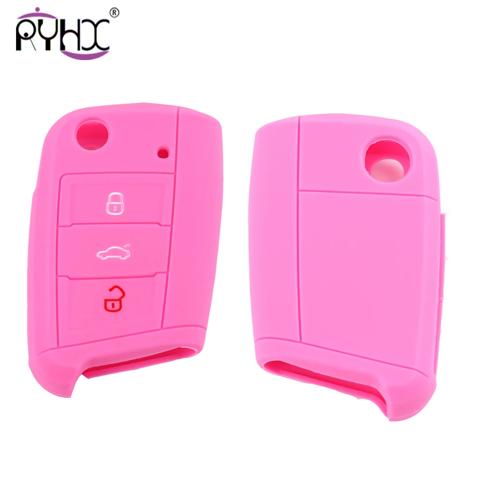 RYHX Eco Friendly Durable Car Accessories Silicone Key Cover For Golf Skoda Polo Octavia Rapid Yeti Passat | Автомобили и