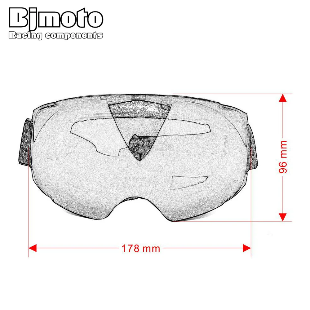 

BJMOTO Professional Magnet Ski Goggles Double Lens UV400 Anti-fog Adult Snowboard Skiing Glasses Women Men Snow Eyewear