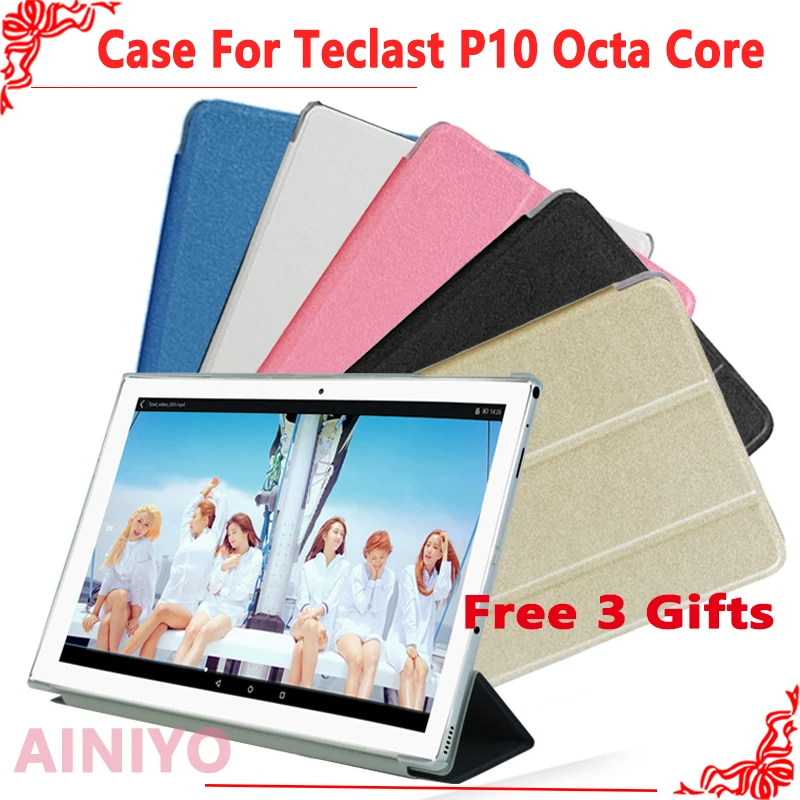 

Ультратонкий чехол для Teclast P10 Octa Core 10,1 "подставка из искусственной кожи чехол для Teclast P10 Восьмиядерный чехол + защита для экрана подарки
