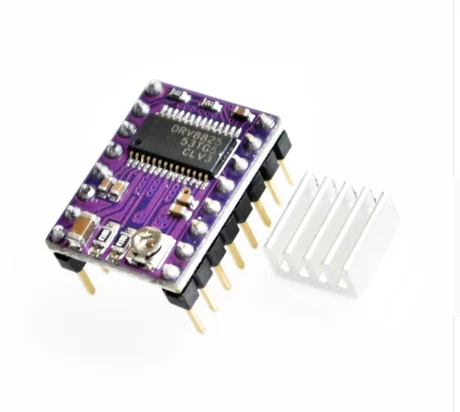 Reprap шаговый Драйвер A4988 DRV8825 двигатель драйвер модуль + радиатор|Интегральные