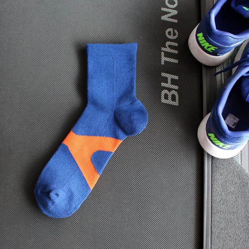 3 пар/лот Новинка Для мужчин Хлопковые носки модные хип-хоп красочные синий