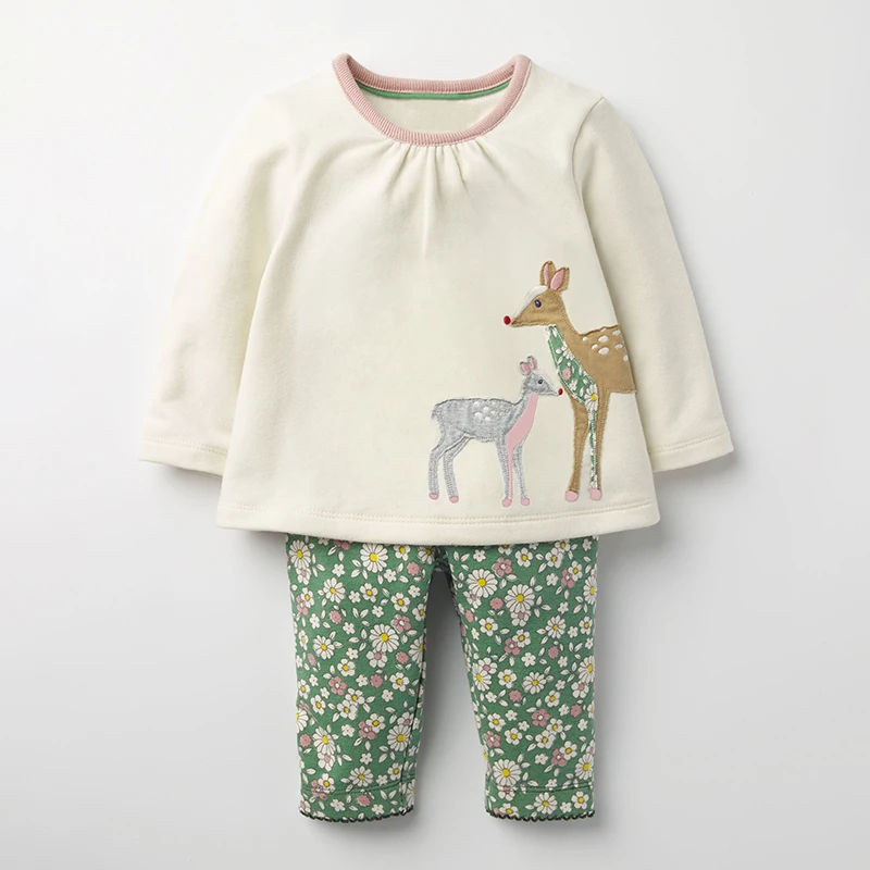Little Maven/Новая весенне осенняя одежда для детей штаны с круглым вырезом и рисунком