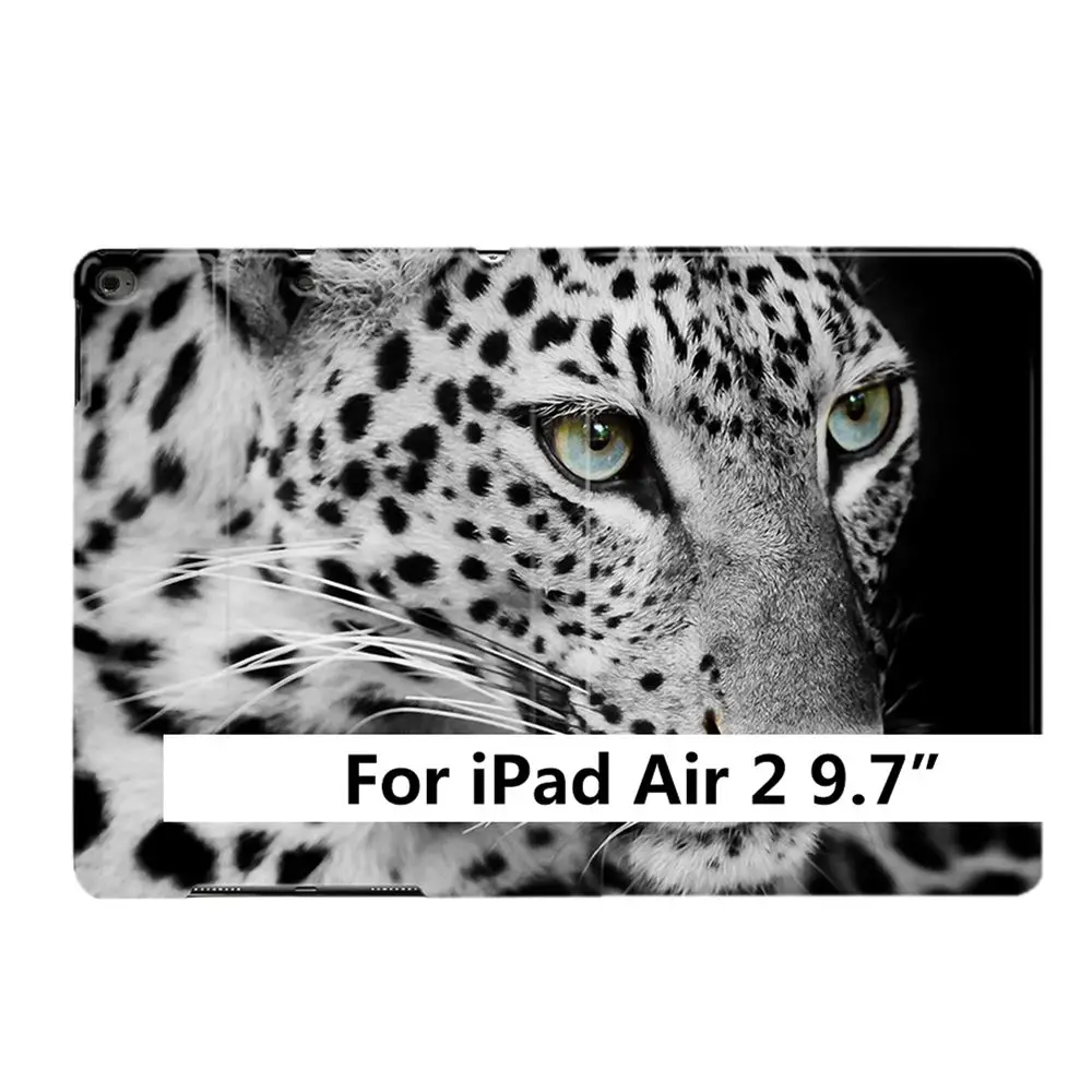 For iPad Air 2 Черная пантера леопард животное из искусственной кожи Стенд Смарт чехол для iPad Air 1 2 3 9," 56 7th 10,2" 10," PRO Mini 4 5 - Цвет: For iPad Air 2