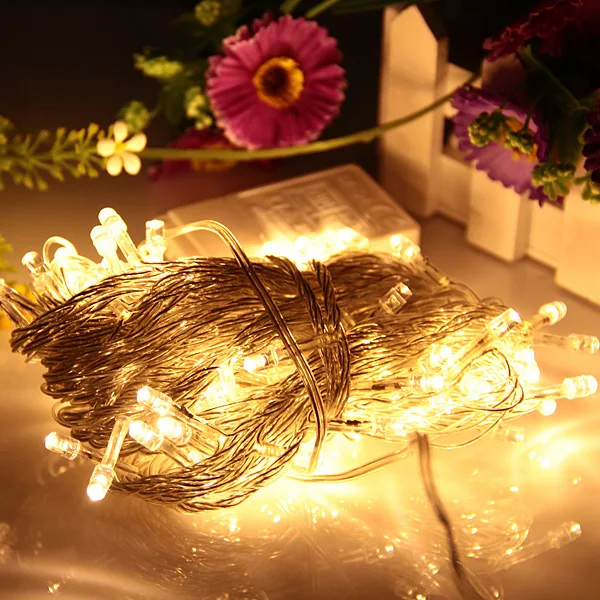 Outdoor Luces de cadena 5M 10M 20M 30M 50M 100M Led Garland String Fairy Light 8 Modes Christmas Holiday Wedding Party | Лампы и
