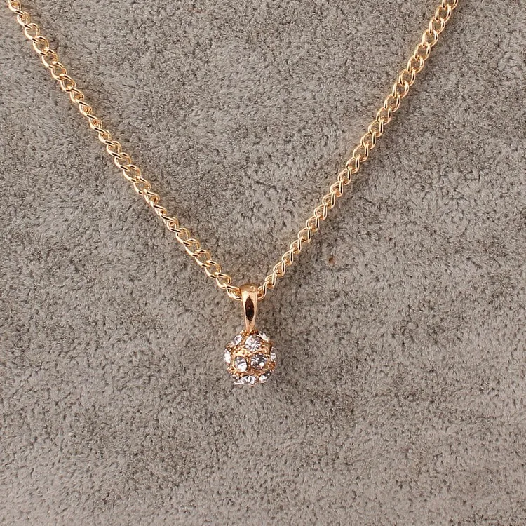 2016 простая модная Хрустальная подвеска с шариком Стразы длинные женские