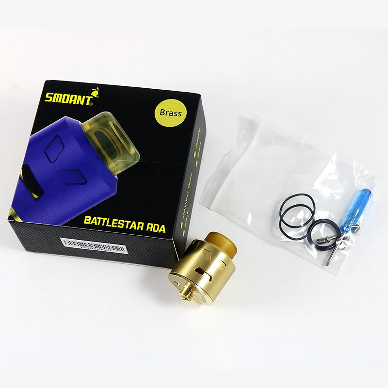 Оригинальный дриппер Smoant Battlestar RDA Ремонтный атомайзер 24 мм 510 Fit Charon 218 Вт мод бак