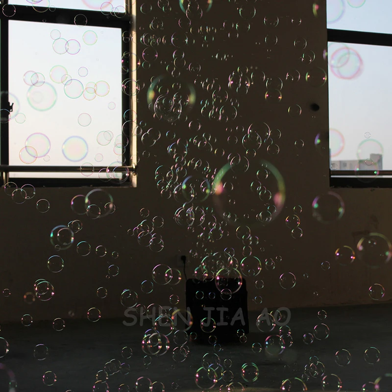 

220V 300W 1PC Two wheel remote-controlled bubble machine adjustable angle bubble machine wedding stage lighting equipment