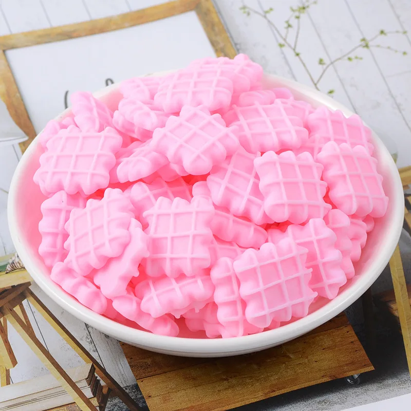 10pcs/lot 20X20mm Imitation Resin Chocolate Biscuit Flatback Cabochon For Food Art Supply DIY Decoration Craft Accessary | Дом и сад
