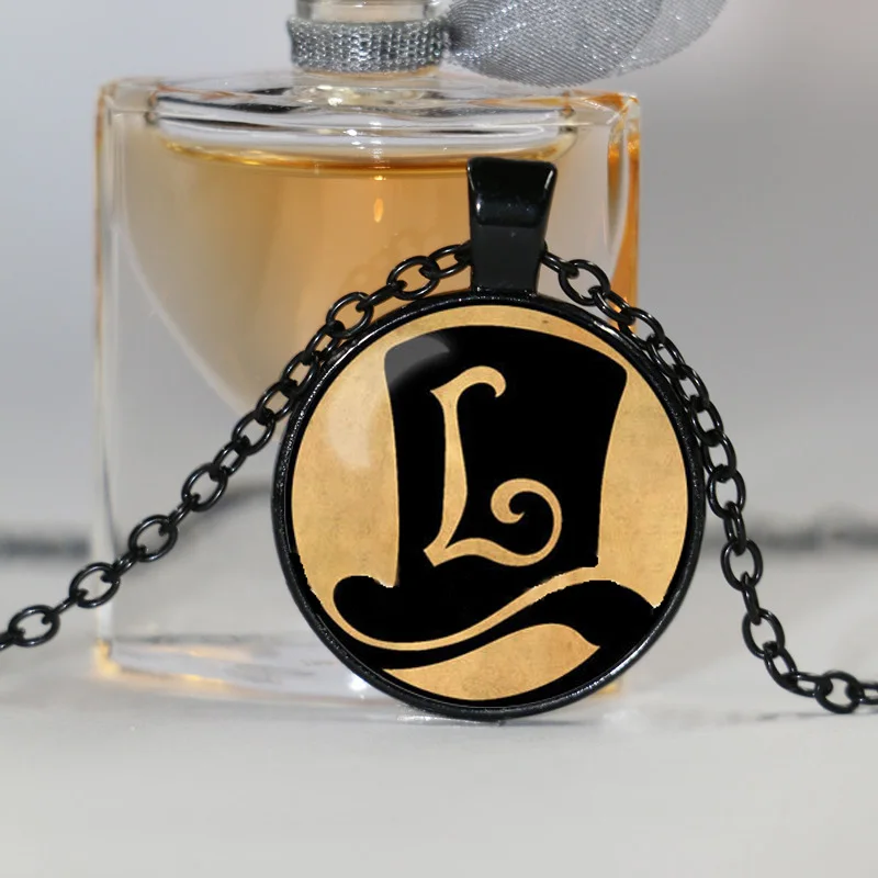 Кулон со стеклянным кабошоном и эмблемой профессора лайтона | Украшения