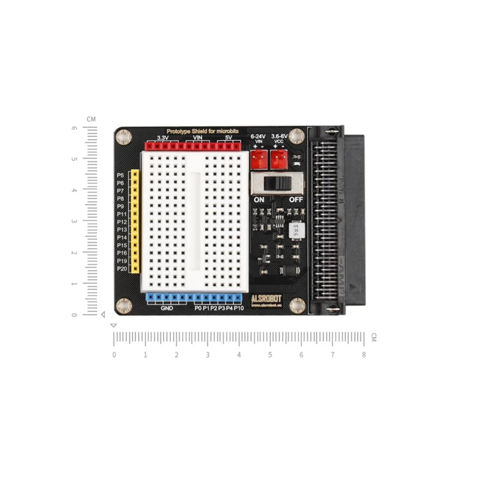 Для BBC Micro: Плата расширения бит с макетной платой на бортовой и прозрачный защитный чехол для графического программирования питона DIY