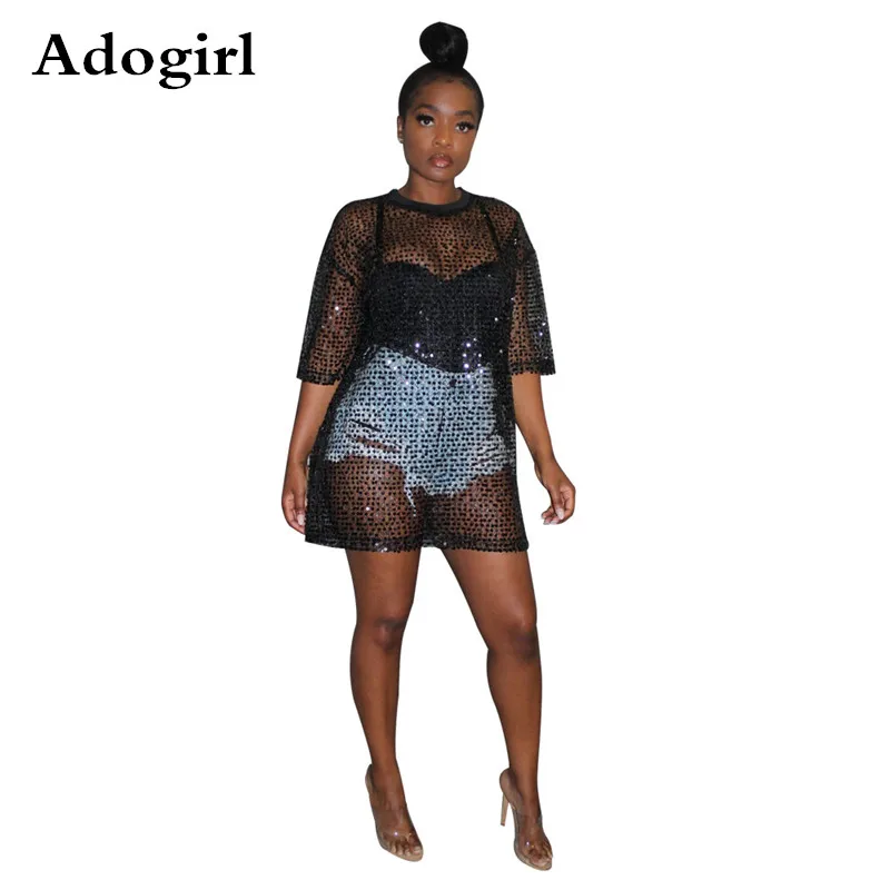 Лидер продаж женская прозрачная Сетчатая футболка с вырезами и круглым вырезом