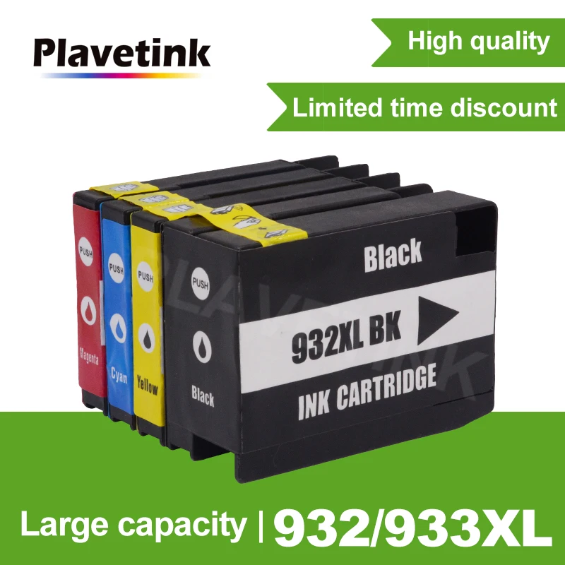 Plavetink совместимый картридж с чернилами плавкого для HP 932 933 932XL 933XL Officejet 6100 6600 6700 7110
