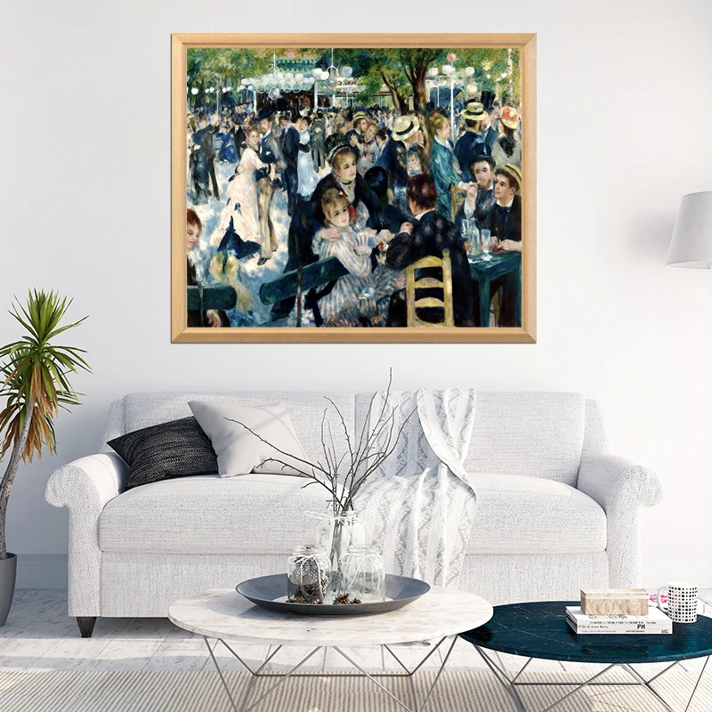 Всемирно известная картина Bal du moulin de la Galette 5D алмазная живопись DIY квадратная