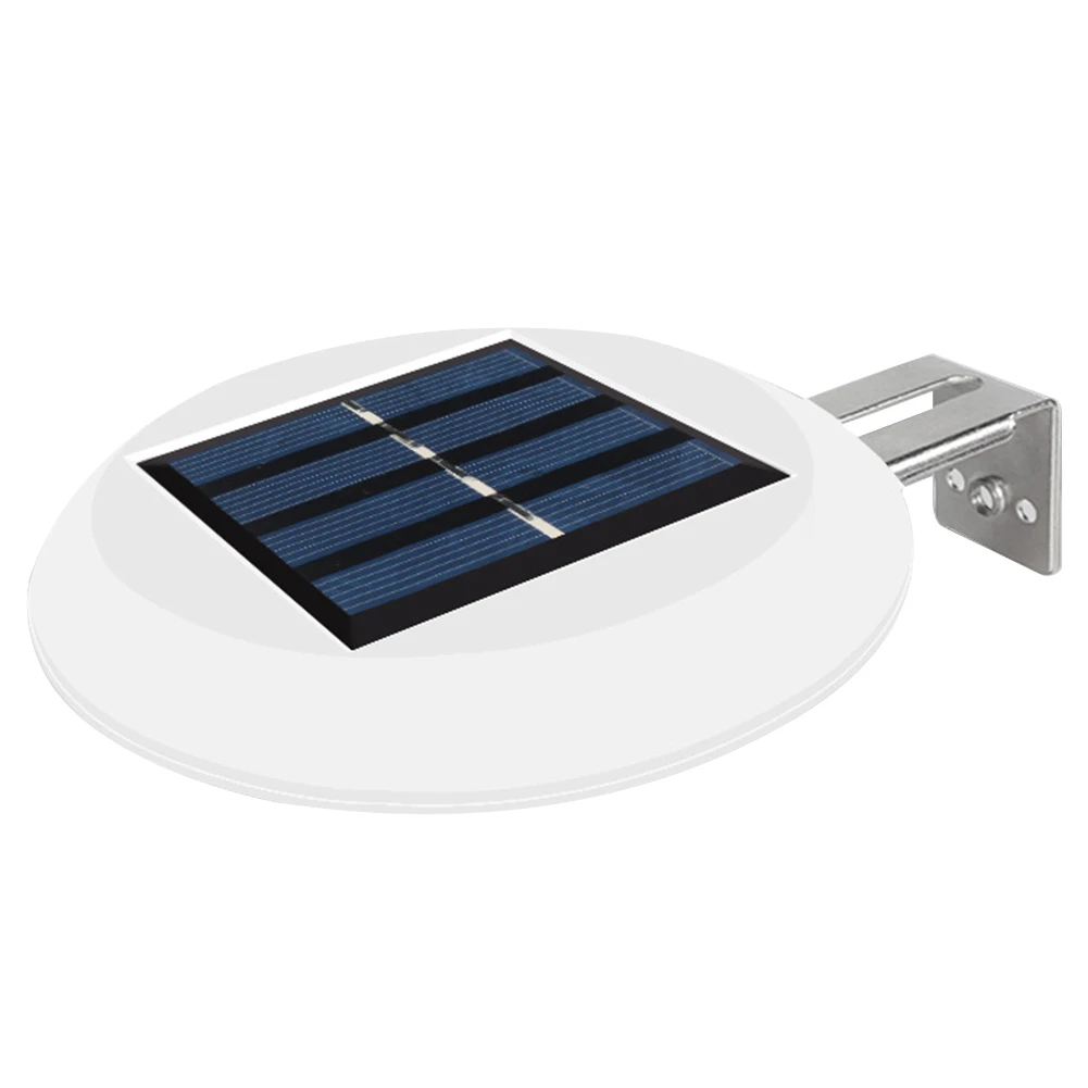 White 9 LEDs Yard Solar Powered Pathway Fence Home Gutter Grille Light Outdoor Garden Night Waterproof Wall Mount Sink Round - Испускаемый цвет: White