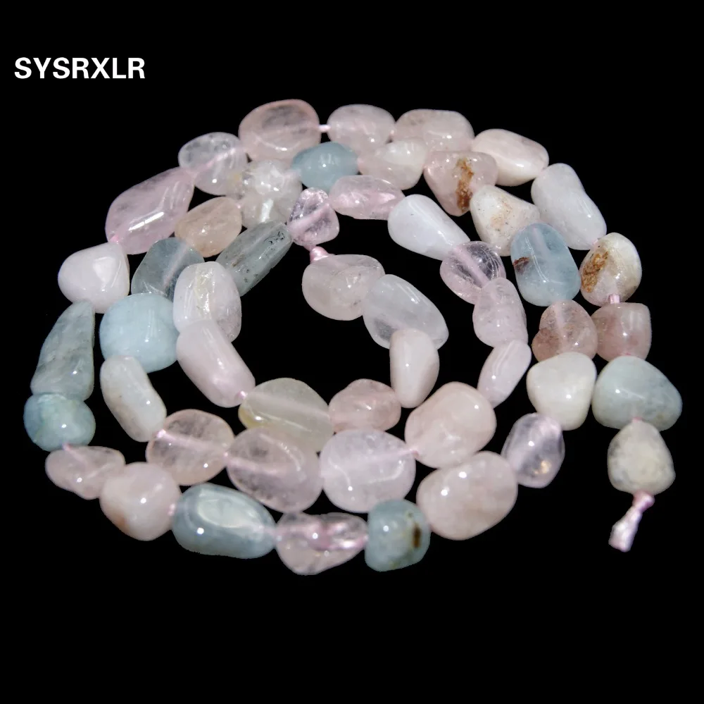 

Оптовая продажа, бусины из натурального цветного камня Моргана неправильной формы, 5-8 мм, для изготовления ювелирных изделий, для браслетов и ожерелий своими руками