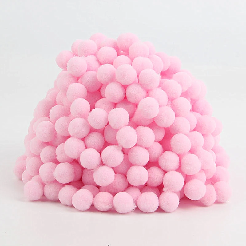 10 мм Pom Poms 288 шт. Меховые помпоны ручной работы для одежды DIY мягкие помпоны Свадебные украшения шитье на ткани аксессуары 20 г