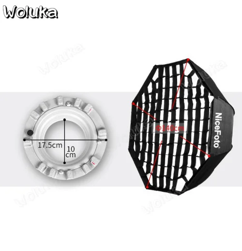 Студийная Вспышка экономичная с сеткой восьмиугольная софтбокс NE08-diameter 140 см