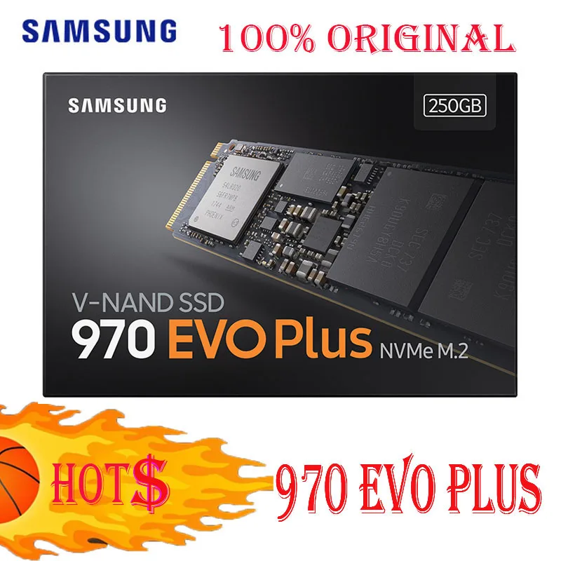 SAMSUNG SSD M2 HDD M.2 HD NVME PICe 2280 250 ГБ 500 1 ТБ 970 EVO Plus внутренний жесткий диск однотонные StateHard